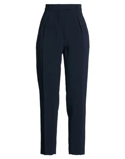Max Mara Studio Woman Pants Midnight Blue Size 8 Triacetate, Polyester In Black