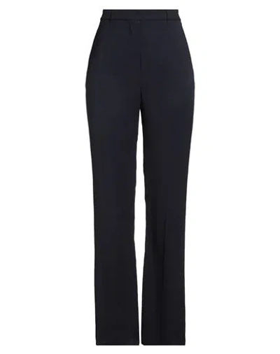 Max Mara Studio Woman Pants Navy Size 16 Virgin Wool In Blue