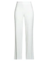 Max Mara Studio Woman Pants Off White Size 14 Triacetate, Polyester In White