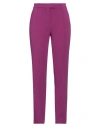 Max Mara Studio Woman Pants Purple Size 10 Triacetate, Polyester