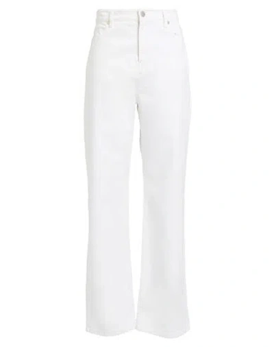 Max Mara Studio Woman Pants White Size 12 Cotton, Elastane