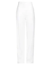 Max Mara Studio Woman Pants White Size 8 Cotton