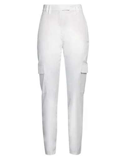 Max Mara Studio Woman Pants White Size 8 Cotton, Elastane