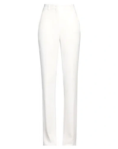 Max Mara Studio Woman Pants White Size 8 Triacetate, Polyester