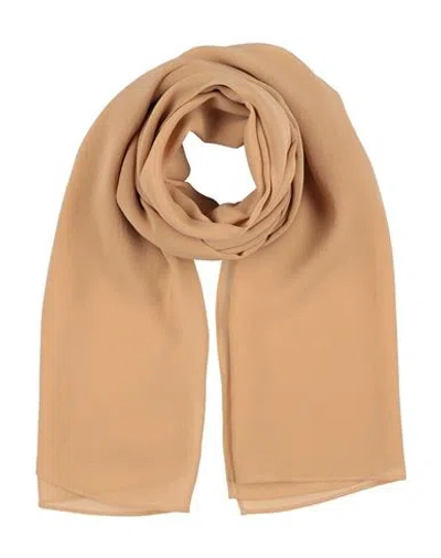 Max Mara Studio Woman Scarf Sand Size - Silk In Orange