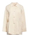 Max Mara Studio Woman Shirt Beige Size 8 Linen