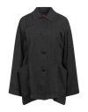 Max Mara Studio Woman Shirt Black Size 6 Linen In Black