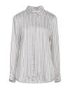 Max Mara Studio Woman Shirt White Size 12 Viscose, Silk In White