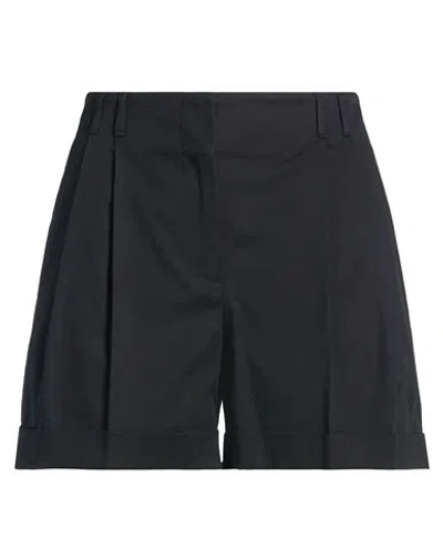 Max Mara Studio Woman Shorts & Bermuda Shorts Black Size 10 Cotton, Elastane
