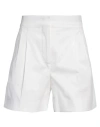 Max Mara Studio Woman Shorts & Bermuda Shorts White Size 8 Cotton, Elastane