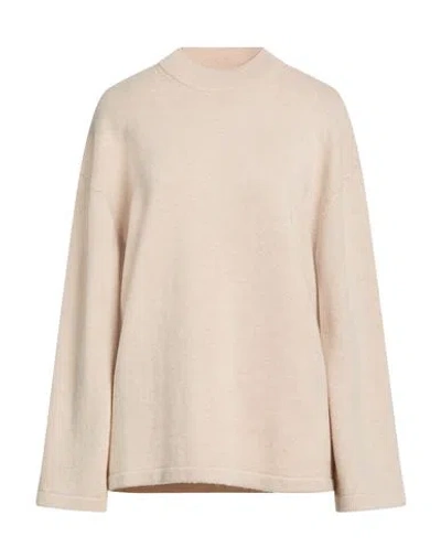 Max Mara Studio Woman Sweater Beige Size L Wool, Cashmere In Neutral