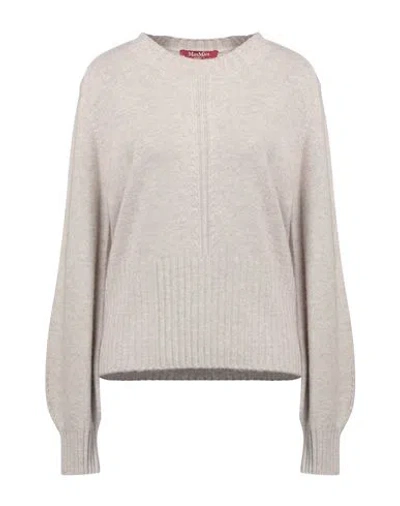 Max Mara Studio Woman Sweater Beige Size Xxl Wool, Cashmere In Neutral