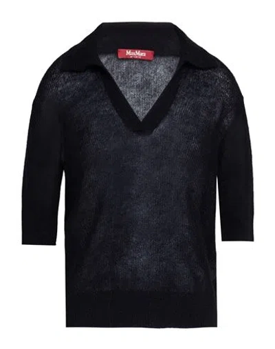 Max Mara Studio Woman Sweater Black Size L Polyamide, Mohair Wool, Wool