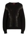 Max Mara Studio Woman Sweater Black Size Xl Virgin Wool In Black