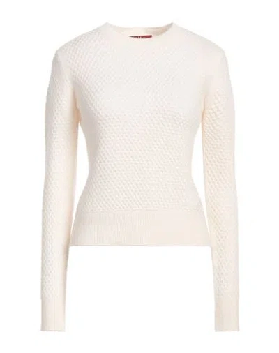 Max Mara Studio Woman Sweater Cream Size S Cashmere In White