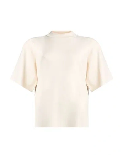 Max Mara Studio Woman Sweater Cream Size Xs Viscose, Polyester In Multi