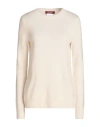 Max Mara Studio Woman Sweater Ivory Size S Cashmere In White