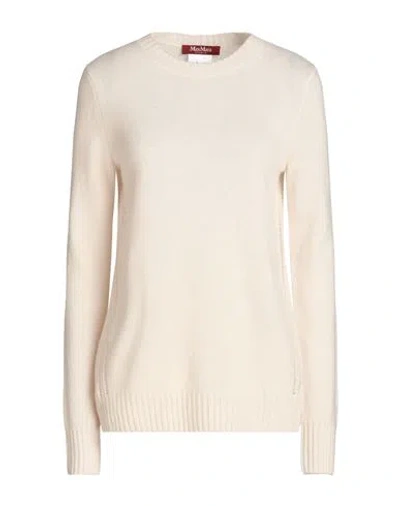 Max Mara Studio Woman Sweater Ivory Size S Cashmere In White