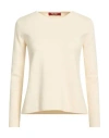 Max Mara Studio Woman Sweater Ivory Size Xs Viscose, Polyester In Neutral
