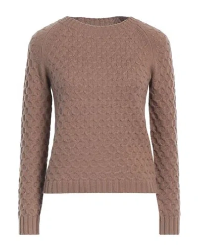 Max Mara Studio Woman Sweater Khaki Size Xs Wool, Cashmere In Brown