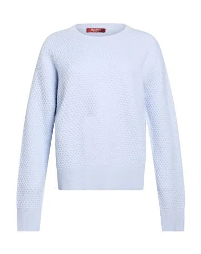 Max Mara Studio Woman Sweater Light Blue Size Xl Cashmere