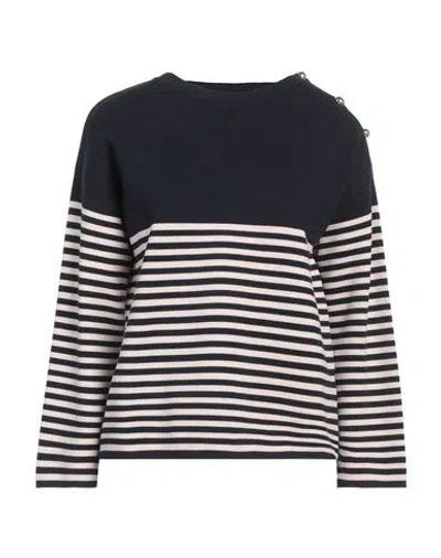 Max Mara Studio Woman Sweater Midnight Blue Size L Viscose, Polyester