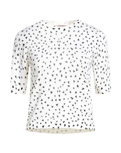 Max Mara Studio Woman Sweater Off White Size M Wool, Silk