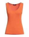 Max Mara Studio Woman Sweater Orange Size Xl Viscose, Polyamide In Orange