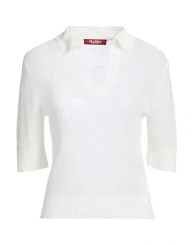 Max Mara Studio Woman Sweater White Size L Polyamide, Mohair Wool, Wool