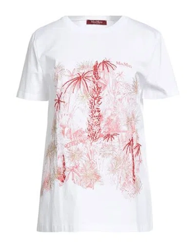 Max Mara Studio Woman T-shirt White Size L Cotton