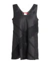 Max Mara Studio Woman Top Black Size 4 Ramie In Black