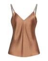 Max Mara Studio Woman Top Camel Size 8 Acetate, Viscose In Animal Print