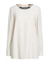 Max Mara Studio Woman Top Cream Size 10 Triacetate, Polyester In White