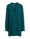 Max Mara Studio Woman Top Deep Teal Size 8 Triacetate, Polyester In Green