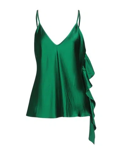 Max Mara Studio Woman Top Green Size 12 Viscose