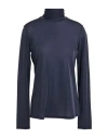 Max Mara Studio Woman Top Navy Size L Acetate, Polyamide, Metallic Fiber In Navy