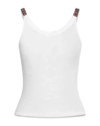 Max Mara Studio Woman Top Off White Size S Cotton, Polyamide