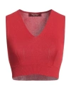 Max Mara Studio Woman Top Red Size M Viscose, Polyamide