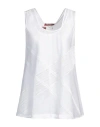 Max Mara Studio Woman Top White Size 10 Ramie