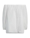 Max Mara Studio Woman Top White Size 8 Polyester, Silk