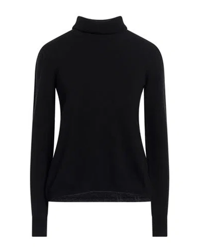 Max Mara Studio Woman Turtleneck Black Size Xl Wool, Cashmere