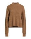 Max Mara Studio Woman Turtleneck Camel Size L Wool, Cashmere In Brown