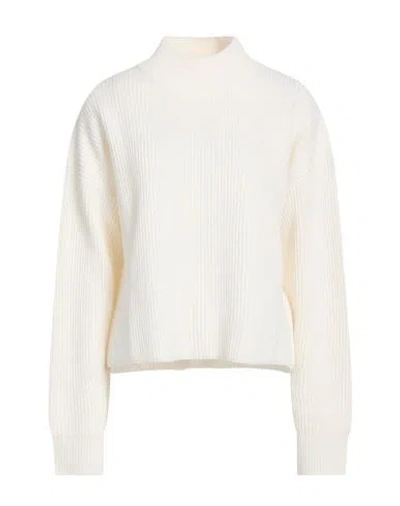 Max Mara Studio Woman Turtleneck Cream Size L Wool, Cashmere In Brown