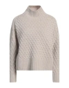 Max Mara Studio Woman Turtleneck Light Grey Size S Wool, Cashmere