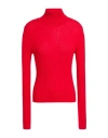 Max Mara Studio Woman Turtleneck Red Size L Silk, Wool