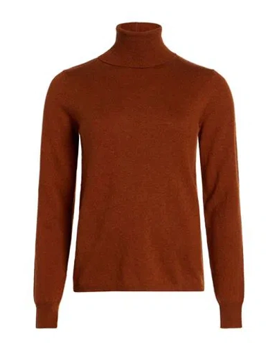 Max Mara Studio Woman Turtleneck Tan Size S Wool, Cashmere In Brown