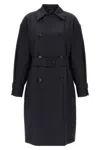 Max Mara Long-sleeved Windbreaker In Blue