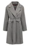 Max Mara Pazzo Coat In Gray
