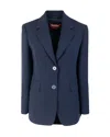 Max Mara Studio Women's Tailored Single-breasted Blazer In Blu
