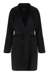 Max Mara Studio Wool And Cashmere Coat In Black